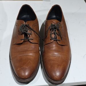 Colehaan Grand 0s Classic Brown Leather Men's Dress Shoes Sizevl 9.5